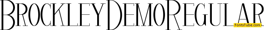 Brockley Demo Font