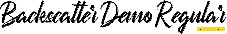 Backscatter Demo Font