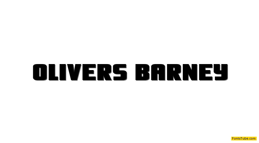 Oliver's Barney Font