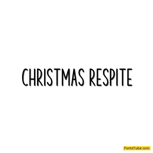 Christmas Respite Font