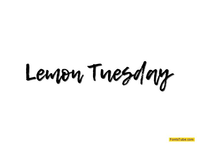 Lemon Tuesday Font