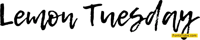 Lemon Tuesday Font