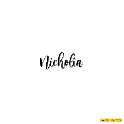 Nicholia Font