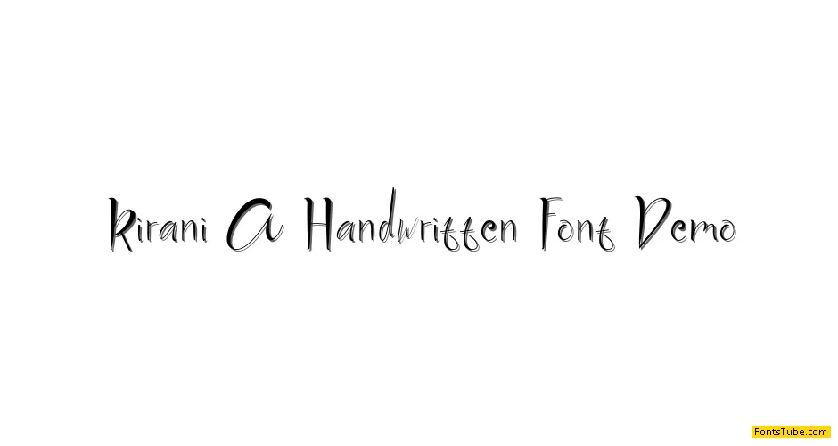 Kirani A Handwritten Font Font