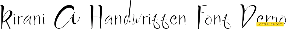 Kirani A Handwritten Font Font