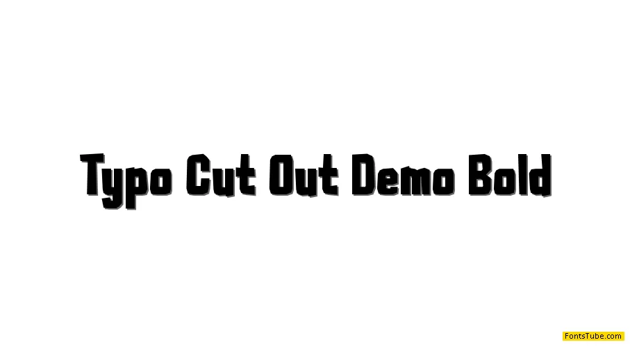 Typo Cut Out Demo Font Family