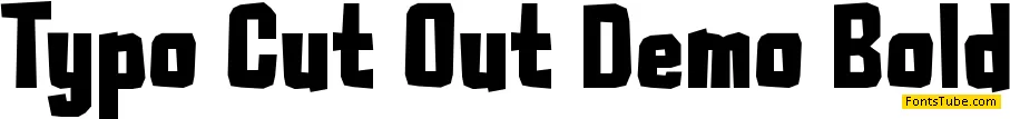Typo Cut Out Demo Font Family