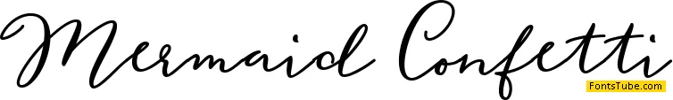 Mermaid Confetti Font