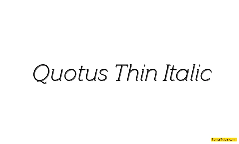 Quotus Font Family