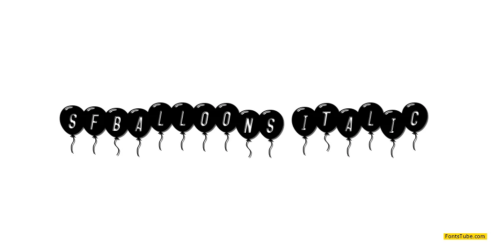 SF Balloons Font Family