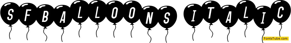 SF Balloons Font Family