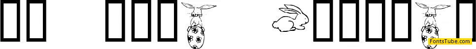 KR Five Bunnies Font