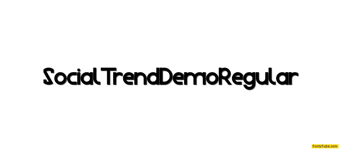 Social Trend Demo Font Family