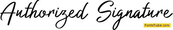Authorized Signature