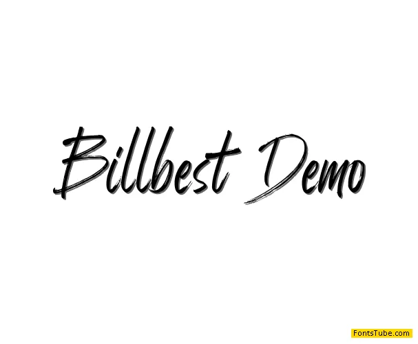 Billbest Demo Font
