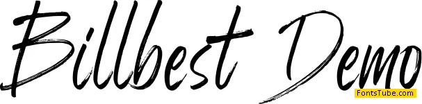 Billbest Demo Font