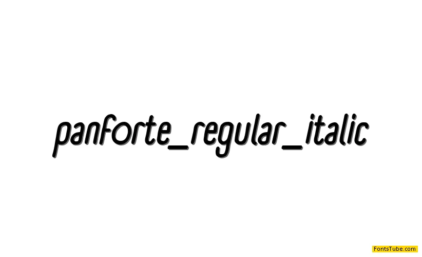Panforte Font Family