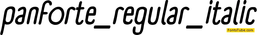 Panforte Font Family