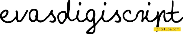 Evasdigiscript Font