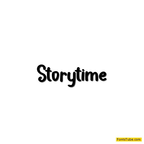 Storytime Free Font Download | Fonts Tube