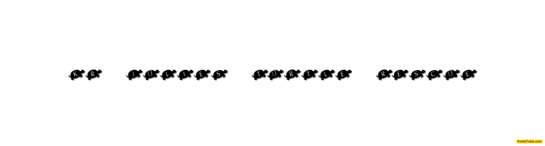 KR Julies Turtle Rescue Font