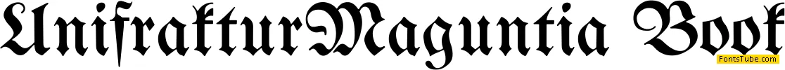 Unifraktur Maguntia Font