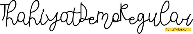 Thahiyat Demo Font