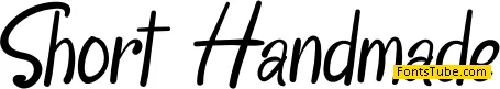 Short Handmade Font