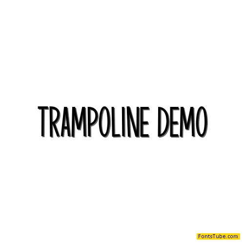 Trampoline demo Font