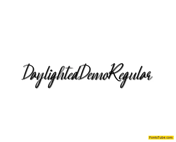 Daylighted Demo Font