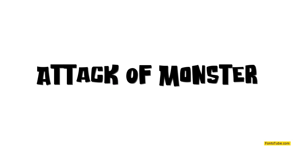Attack Of Monster Font