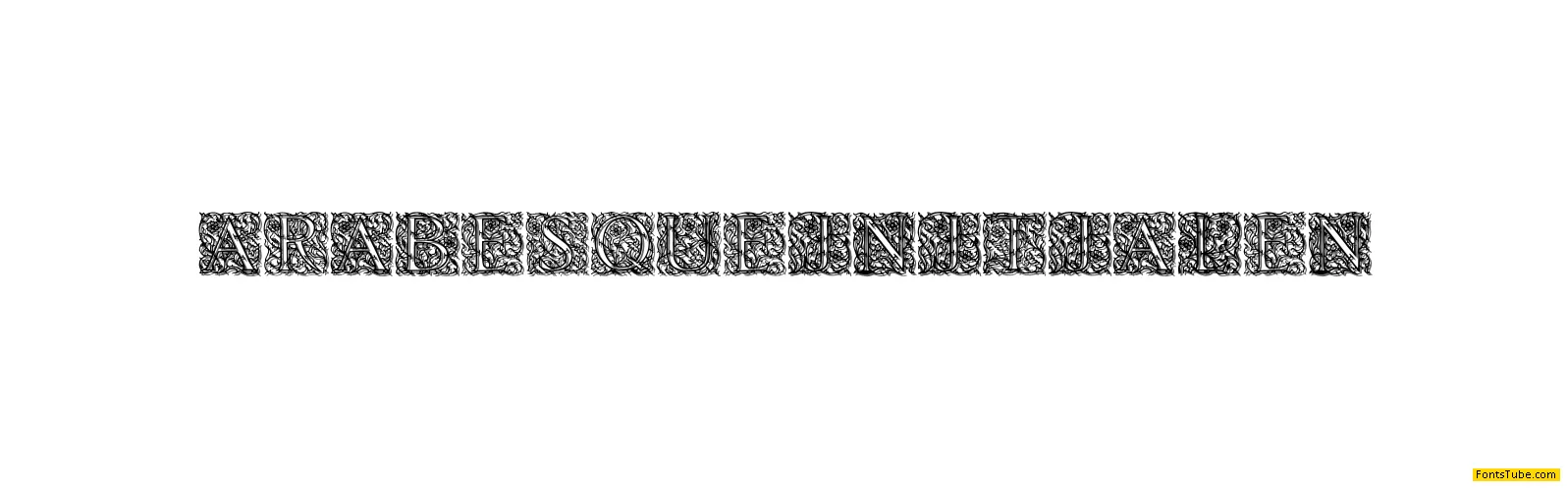 Arabesque Initialen Font