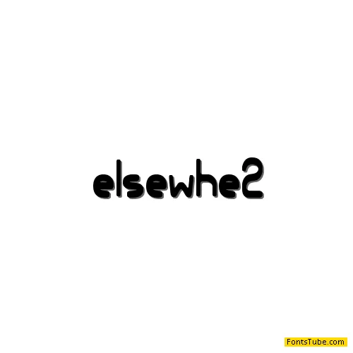 Elsewhere Font Family