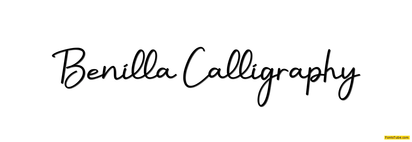 Benilla Calligraphy Font