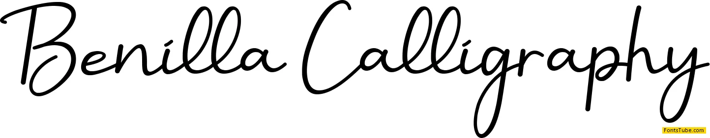 Benilla Calligraphy Font
