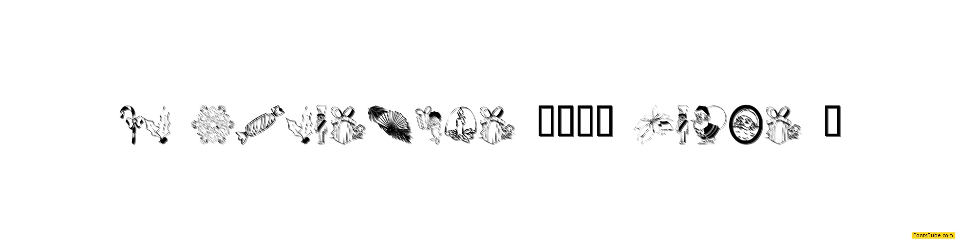 KR Christmas 2002 Dings 4 Font