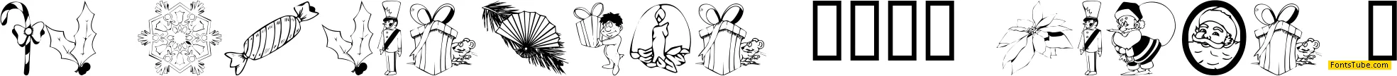 KR Christmas 2002 Dings 4 Font