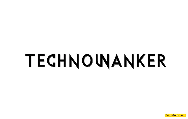 Techno Wanker Font