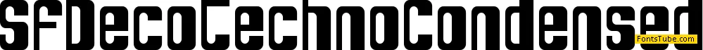 SF DecoTechno Font Family