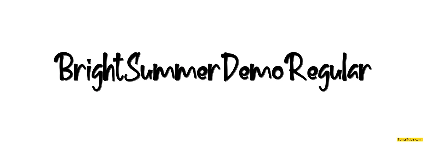 Bright Summer Demo Font