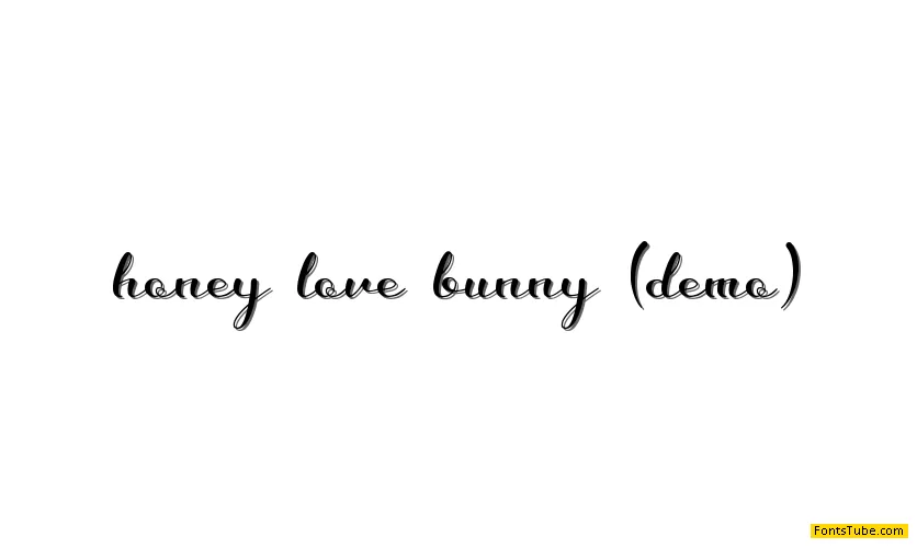honey love bunny Font