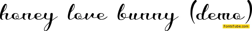 honey love bunny Font