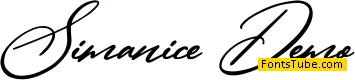 Simanice Demo Font