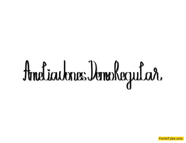 Amelia Jones Demo Font
