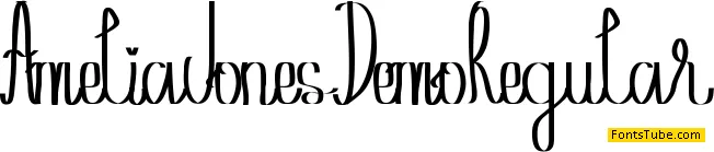 Amelia Jones Demo Font
