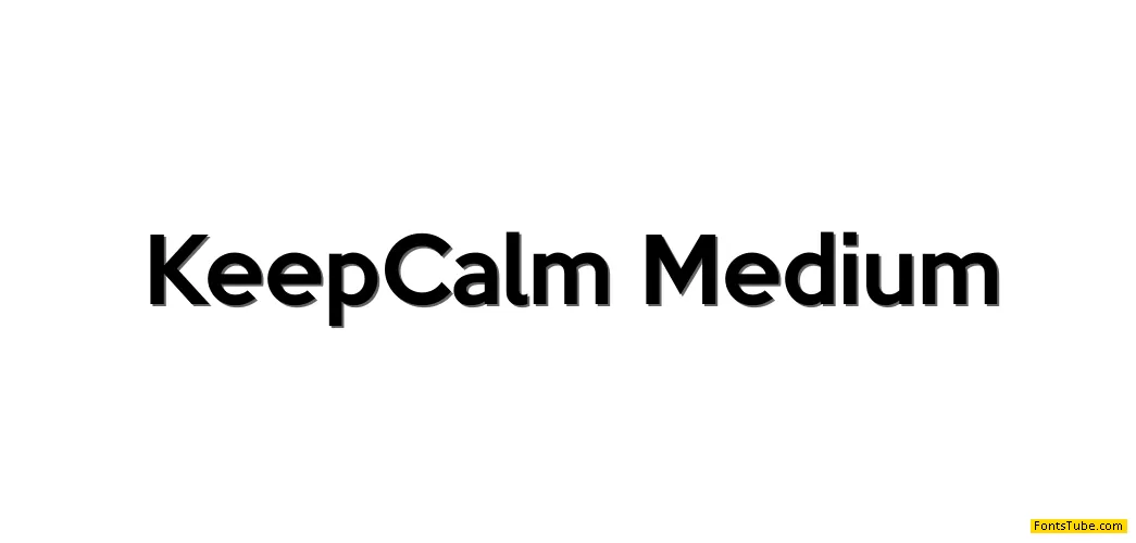Keep Calm Font