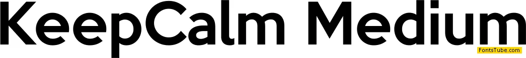 Keep Calm Font