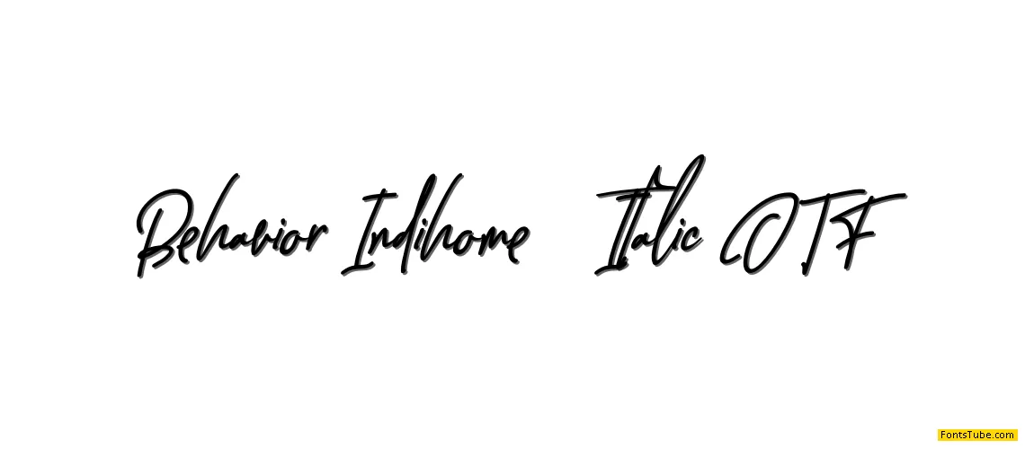 Behavior Indihome Font Family