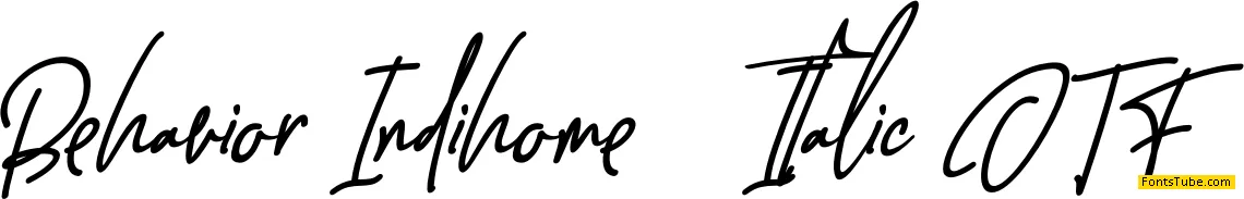 Behavior Indihome Font Family