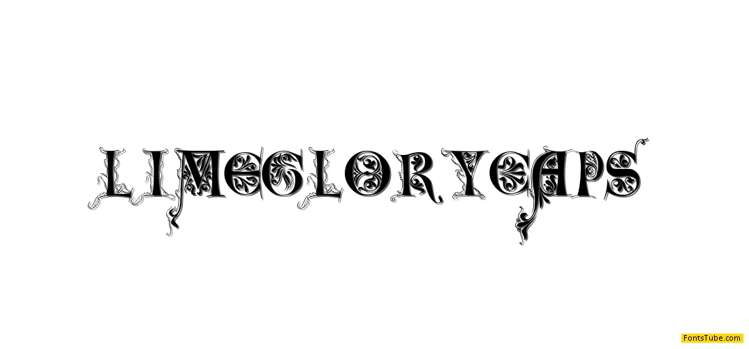 LimeGloryCaps Font